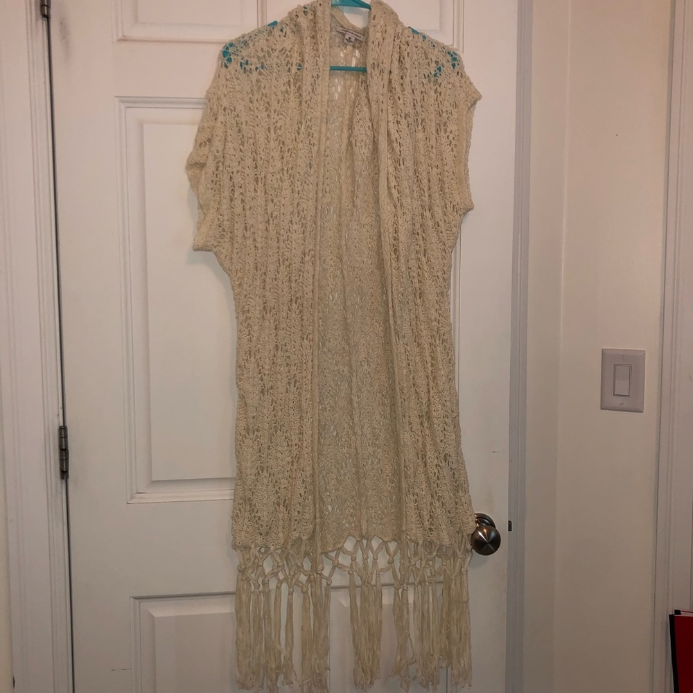 Knitted beach cover up